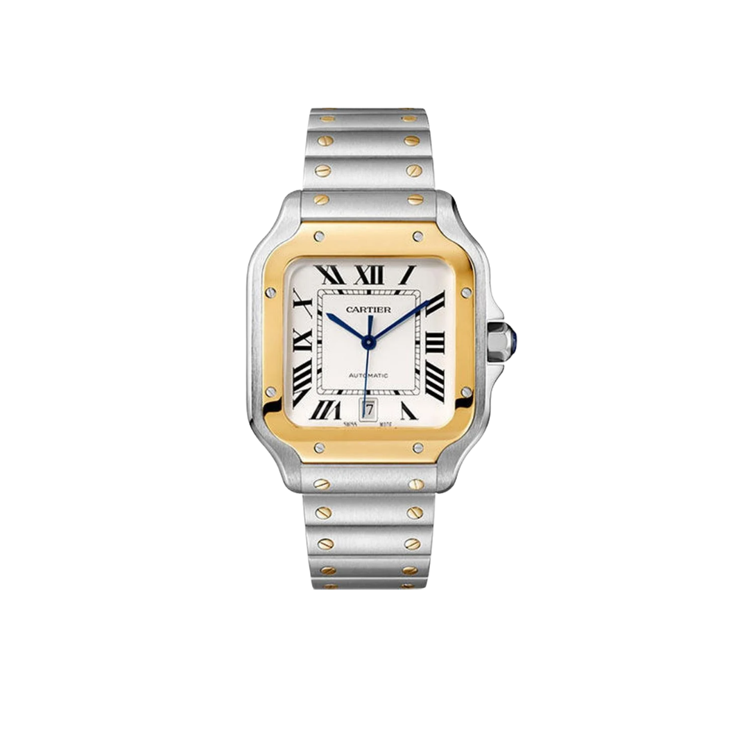 Cartier Santos Silver Gold