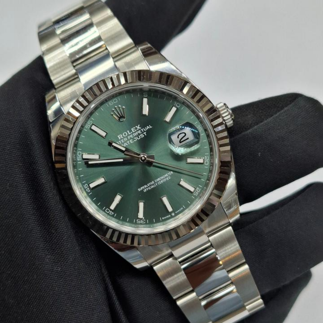 Rolex Datejust Oystersteel Green