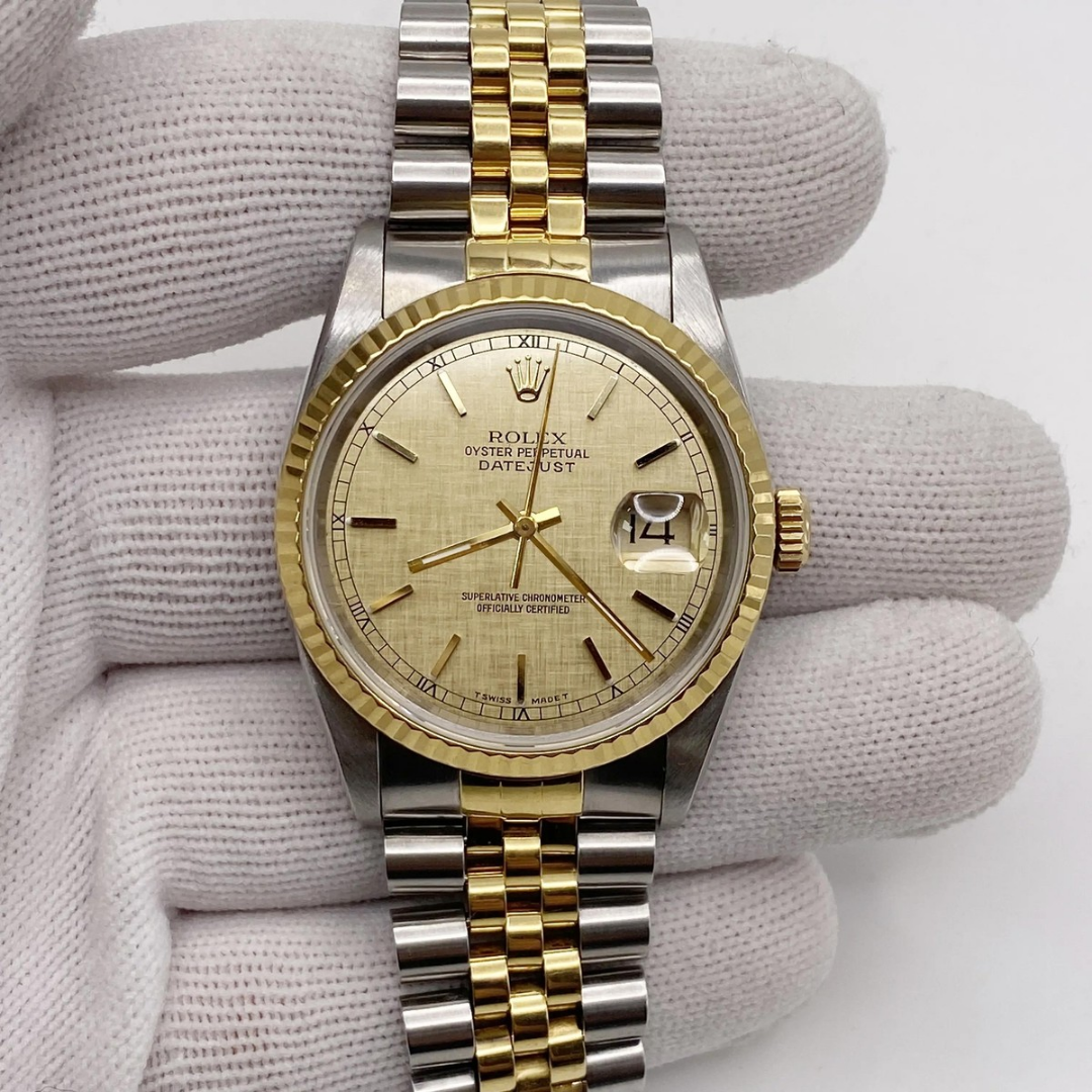 Rolex Datejust 41 Champagne Index Dial Jubilee