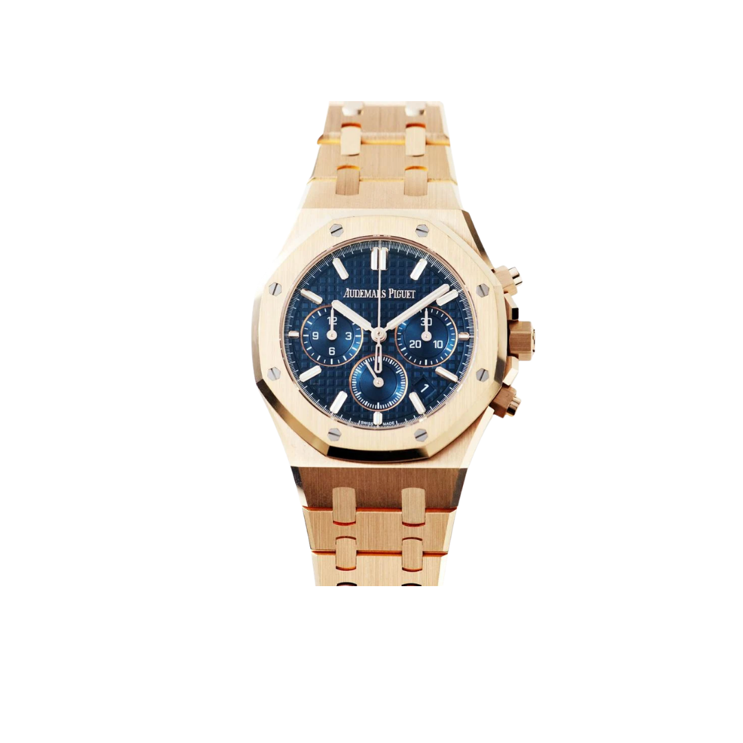 Audemars Piguet Royal Oak Chronograph Rose Gold Blue