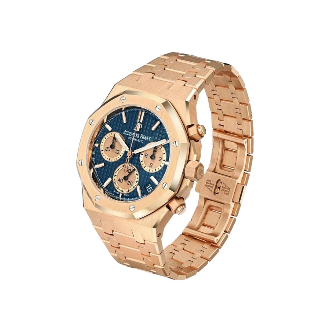 Audemars Piguet Royal Oak Chronograph Rose Gold Blue