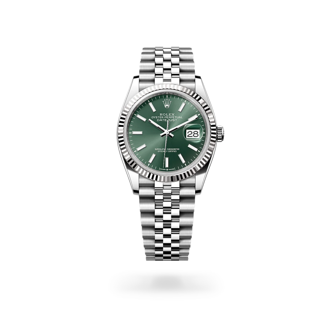 Rolex Datejust Mint Green Dial Jubilee