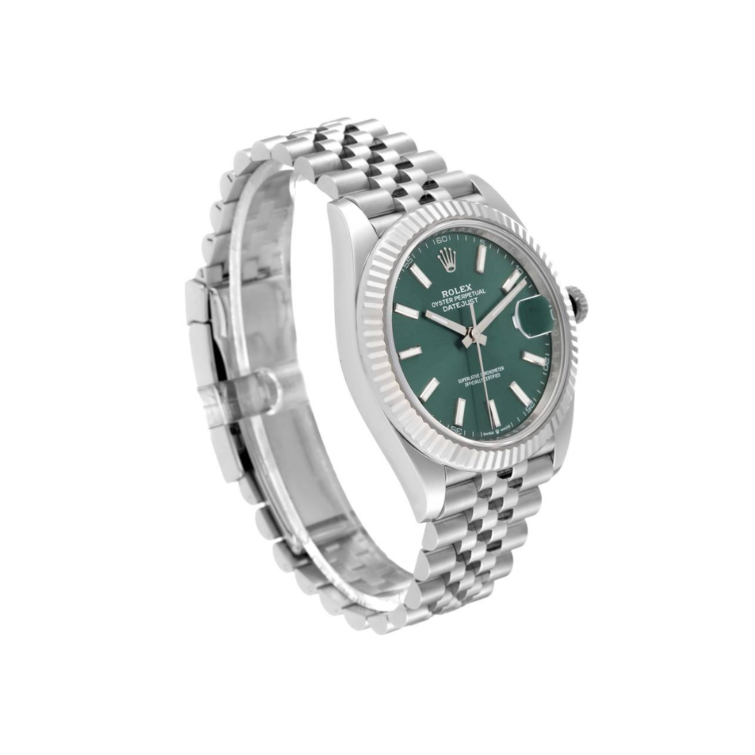 Rolex Datejust Mint Green Dial Jubilee